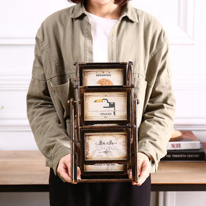 5 Inch Classical Aesthetic 360 Degree Rotation Ferris Wheel Photo Frame Romantic DIY Pictures Frame Home Christmas Gifts Decor acacuss