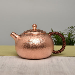 500ML Tea pot Pure Copper Handmade Chinese Style Kettle Kung Fu Tea Drinkware Tableware acacuss
