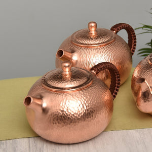 500ML Tea pot Pure Copper Handmade Chinese Style Kettle Kung Fu Tea Drinkware Tableware acacuss