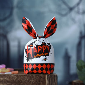 50Pcs Halloween Clear Plastic Candy Bags Pumpkin Skull Gift Packaging Bag Trick Or Treat Halloween Decor Printed Gift Bags 2023 acacuss