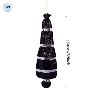 59inch Halloween Corpse Props Set Outdoor Yard Creepy Shroud Decoration Horror Bloody Body Bag Haunted House Hanging Decorations acacuss