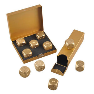 5pcs Aluminum Alloy Metal Dices Set Whisky Dice Stones Ice Cubes Bucket Reusable Keep Wine Chilling Poker Party Dice Accessories acacuss