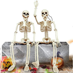 60/90cm Halloween Skeleton Plastic Simulation Human Bones Skeleton Ghost Body Halloween Party Home Bar Haunted House Props Decor acacuss