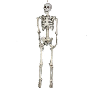 60/90cm Halloween Skeleton Plastic Simulation Human Bones Skeleton Ghost Body Halloween Party Home Bar Haunted House Props Decor acacuss