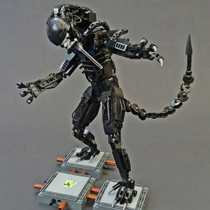 600PCS Prometheus Aliens Vs Predator Space Aliens Figure Mech Model Building Blocks Bricks Toys Kid Gift acacuss