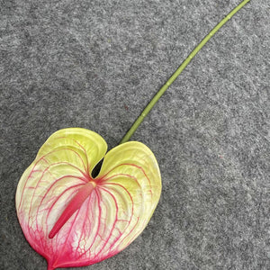 60CM Artificial Anthurium Plants Living Room Home Decoration Simulation 3D Printing Film for Home Aesthetic Room Decor acacuss