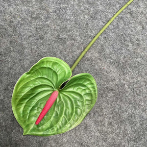 60CM Artificial Anthurium Plants Living Room Home Decoration Simulation 3D Printing Film for Home Aesthetic Room Decor acacuss