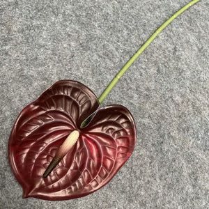 60CM Artificial Anthurium Plants Living Room Home Decoration Simulation 3D Printing Film for Home Aesthetic Room Decor acacuss