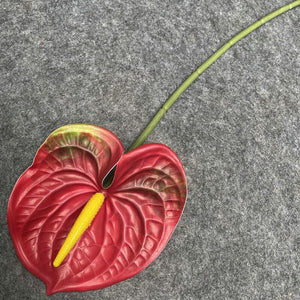 60CM Artificial Anthurium Plants Living Room Home Decoration Simulation 3D Printing Film for Home Aesthetic Room Decor acacuss