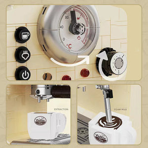 678PCS Creative Series Classic Coffee Maker Building Blocks Automatic Drink Machine Model Bricks Toys Gift For Children Kids acacuss