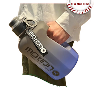 2.2L Large Capacity Sports Water Bottle Outdoor Fitness Kettle Gradient Plastic Water Cup Students Portable Big Ton Ton Barrel acacuss