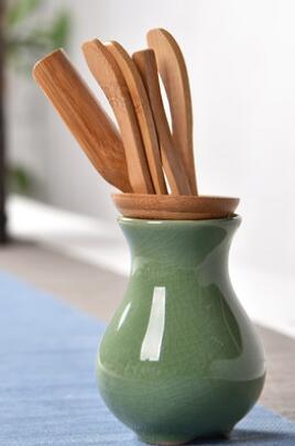 6Pcs/set Handmade Tea Ceremony Utensils Set Bamboo acacuss