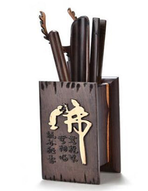 6Pcs/set Handmade Tea Ceremony Utensils Set Bamboo acacuss