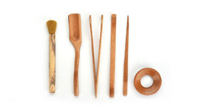 6Pcs/set Handmade Tea Ceremony Utensils Set Bamboo acacuss