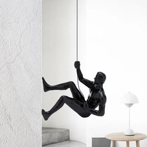 6pcs/set Industrial Style Climbing Man Resin Wall Hanging Decoration Sculpture Figures Creative Retro Present Statue Decor acacuss