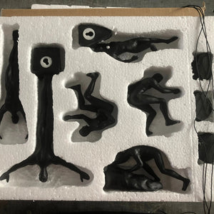 6pcs/set Industrial Style Climbing Man Resin Wall Hanging Decoration Sculpture Figures Creative Retro Present Statue Decor acacuss