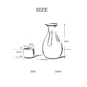 7Pcs/Set Ceramics Sake Pot Cups Set Japan Vintage Flagon Hip Flasks Bamboo Liquor Cup Home Kitchen Drinkware Gifts Barware 250ml acacuss