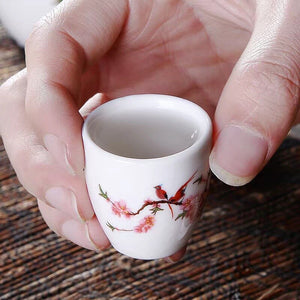 7Pcs/Set Ceramics Sake Pot Cups Set Japan Vintage Flagon Hip Flasks Bamboo Liquor Cup Home Kitchen Drinkware Gifts Barware 250ml acacuss