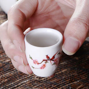 7Pcs/Set Ceramics Sake Pot Cups Set Japan Vintage Flagon Hip Flasks Bamboo Liquor Cup Home Kitchen Drinkware Gifts Barware 250ml acacuss