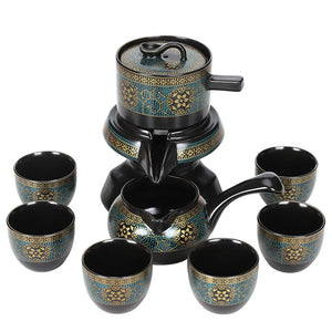 SET de thé semi-automatique en porcelaine peint à la main - ACACUSS