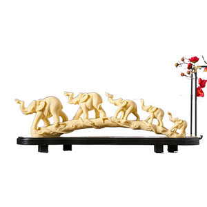 Chinese Style Ornaments Extravagance Elephant Statue Sculpture Home Room Decor Desk Decoration Office Accessories Fengshui Decor acacuss