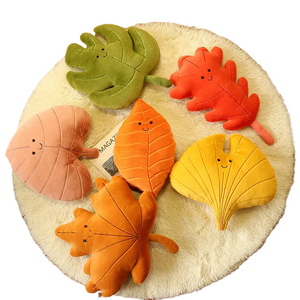 Cushion Soft Leaf Pillow Simulation Leaf Cushion Children's Room Green Plant Decoration Chair Cushion acacuss