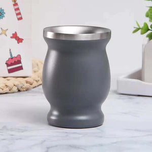 8oz Yerba Mate Tea Cup Double-walled Natural Gourd Drinkware Teaware Argentina Gourd-shaped Easy Clean Stainless Steel acacuss