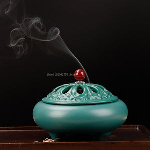 9/13 Pieces of Peacock Green Incense Seal Gift Box DIY Home Printing Incense Seal Tuo Xiang Ash Pressed Powder Incense Supplies acacuss