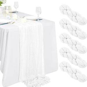 90x300 cm knit cloth table runner Wedding birthday party banquet decoration gauze fabric voile tablecloth Twist table cover acacuss