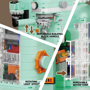 924PCS Coffee Machine Building Block Set Mini Grinder Assembly Model Bricks Toys Desktop Decoration Children's Christmas Gifts acacuss