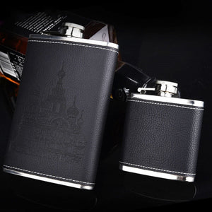 9oz High Quality Stainless Steel 304 Hip Flask Set Whiskey Wine Flagon Alcohol Drink Bottle Travel Drinkware For Gifts acacuss
