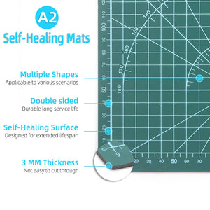 A2A3A4 Cutting Pad PVC Table Pad Leather Process Anti Cutting Double-Sided Carving Student DIY Process Self-Healing Pad 1PCS acacuss