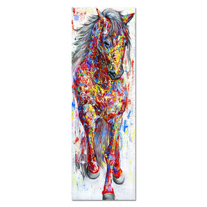 AHPAINTING Canvas Painting Wall Art Poster Animal Print The Running Horse Picture Living Room Home Decor No Frame acacuss