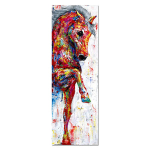 AHPAINTING Canvas Painting Wall Art Poster Animal Print The Running Horse Picture Living Room Home Decor No Frame acacuss