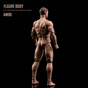 ANT AM116 1/12 Scale Male Super Flexible Joint Body with Head 6'' Soldier Muscale Strong Action Figure Doll acacuss