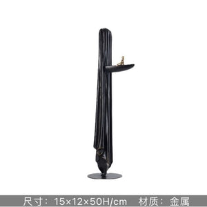 Abstract Creative Sculpture Balance Figure Art Ornaments Home Room Entrance Study Decorative Multi-Person Seesaw Statue acacuss