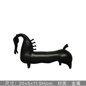 Abstract Creative Sculpture Balance Figure Art Ornaments Home Room Entrance Study Decorative Multi-Person Seesaw Statue acacuss