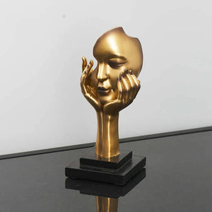 Abstract Face Statue Sculptures and Figurines Decoration Nodic Home Decor Luxury Living Room Decoration Figurines for Interior acacuss