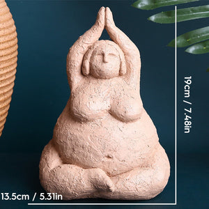 Abstract Fat Lady Figurines Art Yoga Plump Women Statues Resin Female Character Tabletop Decor Crafts Home Decoration Ornaments acacuss