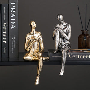 Abstract Figures Decoration Nordic Style Modern Art Figurines Ornaments Home Living Room Bedroom Figure Sculpture Art Decoration acacuss