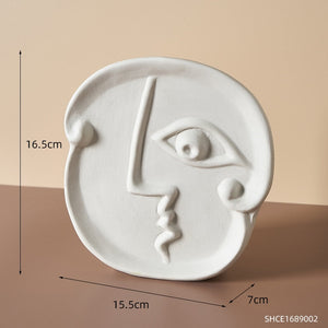 Abstract Human Face Vases Ceramic Crafts Home Decoration Accessories Living Room Table Ornaments Hydroponic Vases Garden Decor acacuss