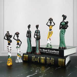 African Figures Ornaments Home Decoration Accessories Craft Statue Bedroom Decoration Living Room Decoration Simulation 3pcs/set acacuss