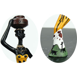 African Figures Ornaments Home Decoration Accessories Craft Statue Bedroom Decoration Living Room Decoration Simulation 3pcs/set acacuss