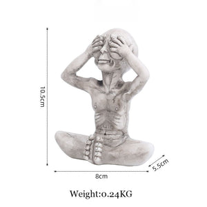 Alien Statue Outdoor Space Alien Ornaments Garden Resin Statue Figurine Home Decoration Garden Yard Decoration Miniatures acacuss