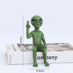 Alien Statue Outdoor Space Alien Ornaments Garden Resin Statue Figurine Home Decoration Garden Yard Decoration Miniatures acacuss