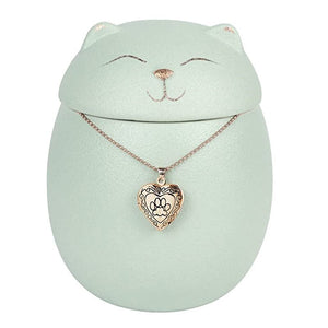 Always Remember Classic Souvenir Pet Cat Dog Ceramics Ashes Funeral Urn (4.7"*4.3"/Under 70 pounds/Black Cat) acacuss