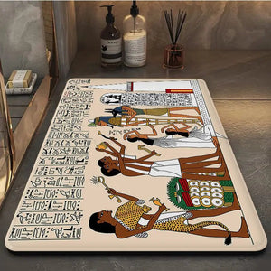 Ancient Egypt Hallway Carpet Rectangle Anti-slip Home Soft Badmat Front Door Indoor Outdoor Mat Bedside Area Rugs acacuss