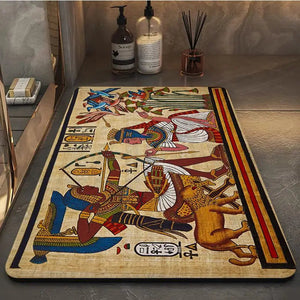 Ancient Egypt Hallway Carpet Rectangle Anti-slip Home Soft Badmat Front Door Indoor Outdoor Mat Bedside Area Rugs acacuss