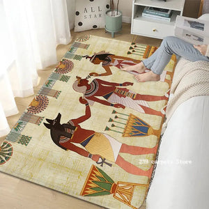 Ancient Egypt Print Hallway Carpet Nordic Style Home Doormat Bathroom-Toilet Mats Bedroom Modern Home Decor acacuss