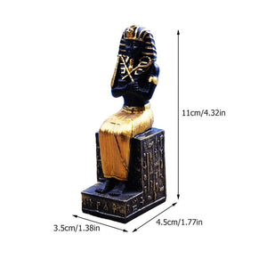 Ancient Egyptian Pharaoh Figurine Home Office Decor Collectible Artware acacuss